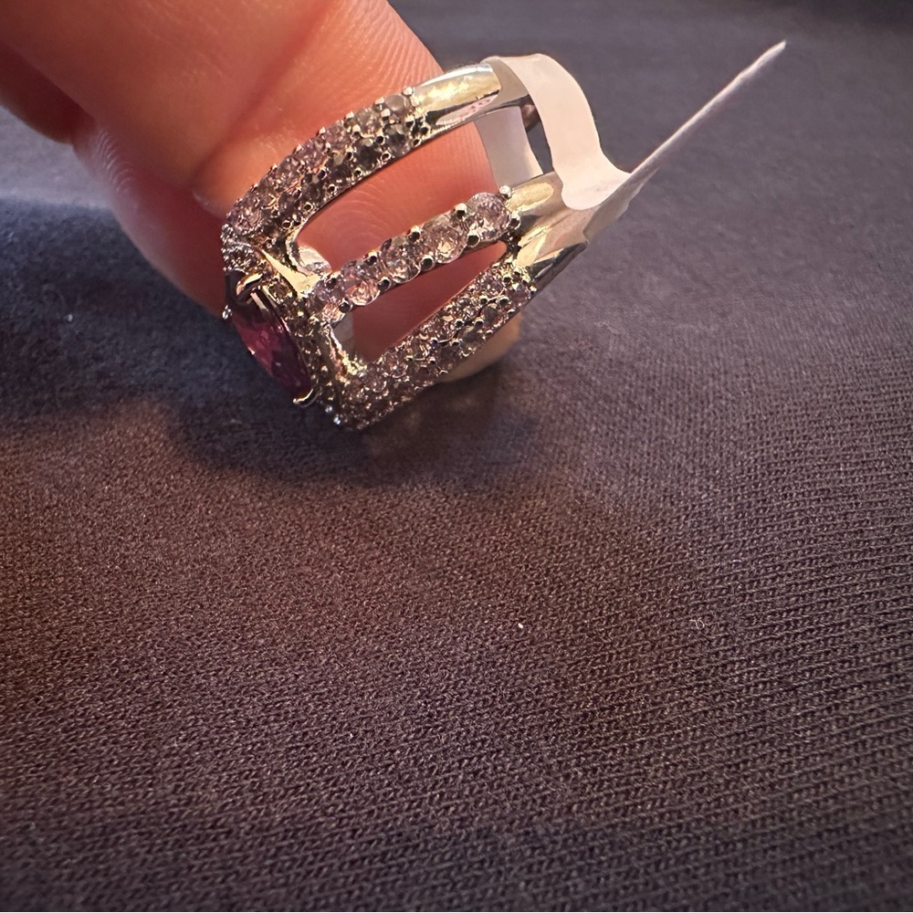 With Pure Confidence Amethyst Statement Ring - image 4